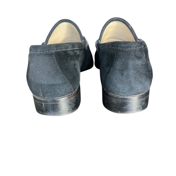 Vintage Gucci Black Suede Horsebit Loafers - Size 6.5 - Picture 7 of 16
